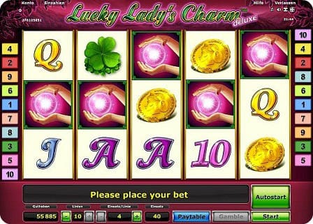 lucky lady scharm slot